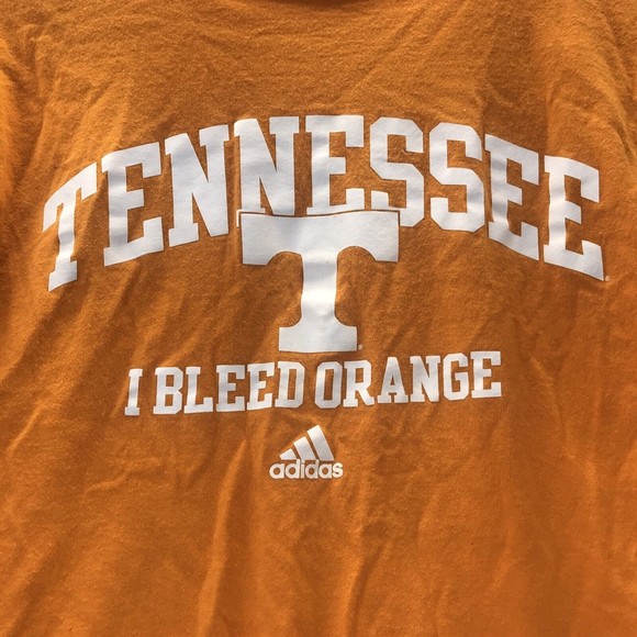 Vtg Tennessee Vols Shirt Adidas Go To Tee Volunteers Graphic I Bleed Orange Sz M - Picture 2 of 6